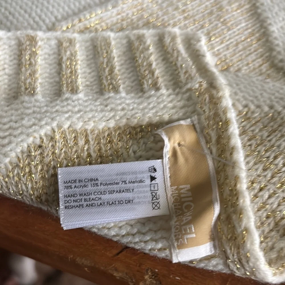 NWT Michael Kors Cream Knit Scarf